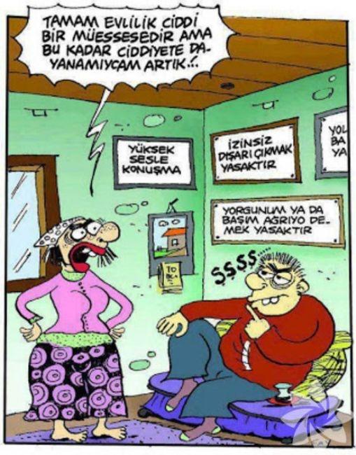 Evlilik Durumunu Özetleyen Karikatürler