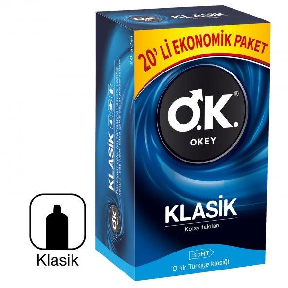 Okey Prezervatif Klasik Ekonomik 20li