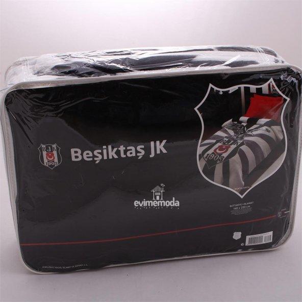 Taç Lisanslı Beşiktaş Kartal Tek Kişilik Battaniye