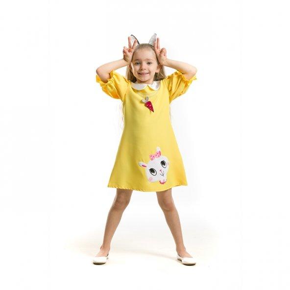 Denokids Mushi Mini Mini Tavşan Kız Çocuk Elbise