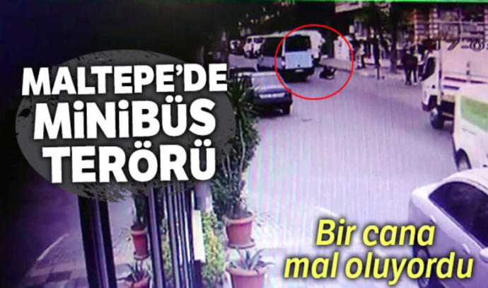 Maltepe'de İki Genç Kız Kapısı Açık Olan Minibüsten Yola Fırladı