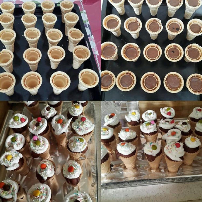 Değişiklik İsteyenlere: Dondurma Külahında Kek Tarifi