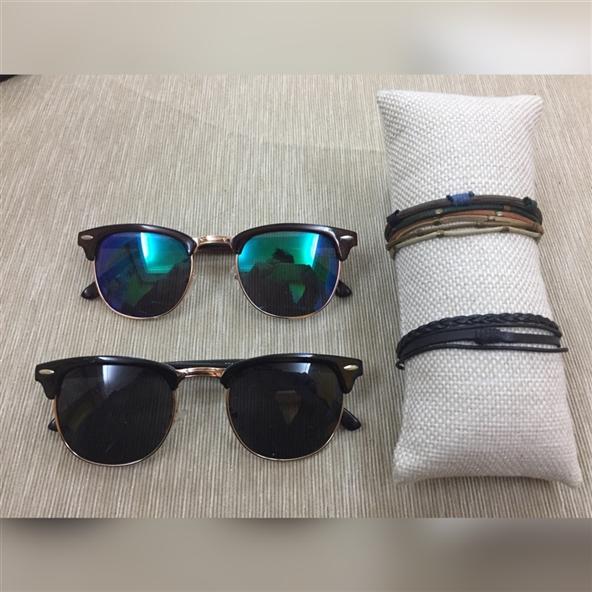 Clupmaster Modeli Güneş Gözlüğü +Bileklik Hediye