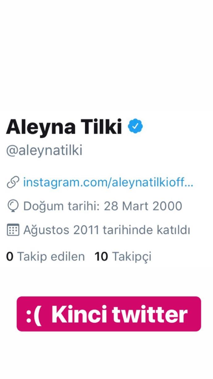 Aleyna Tilki Twitter'dan Twitter'a İsyan Etti