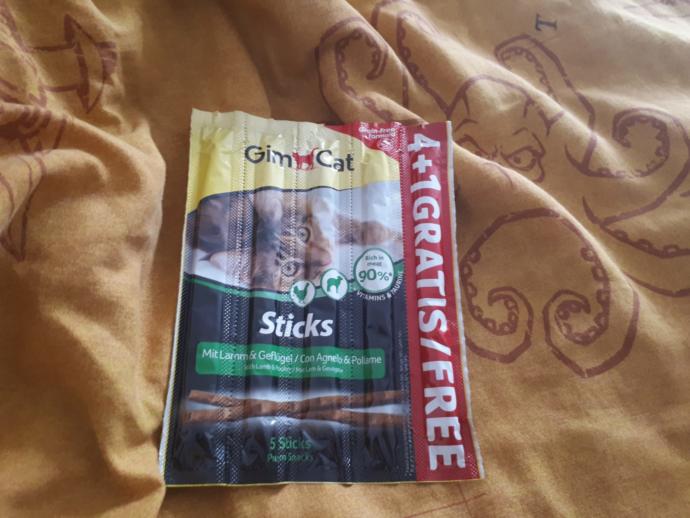 Kediler İçin Tahılsız Gimcat Kuzu Etli Ödül Çubuğu