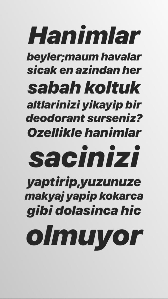 Pınar Altuğ'un Kötü Kokanlara Yaptığı Eleştiri