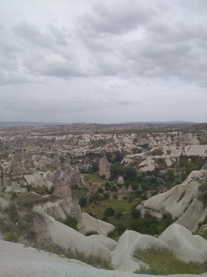 Göreme'de panoramik manzara
