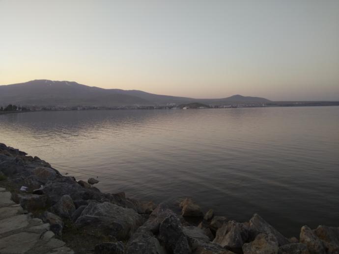 Van Gölü'nün Tatvan tarafı..
