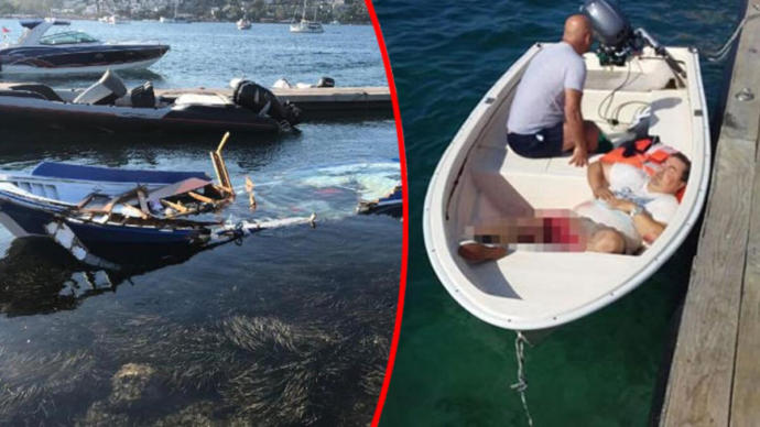Bodrum'da Gazetecileri Biçen Teknenin Görüntüsü Ortaya Çıktı (Maça Kızı)