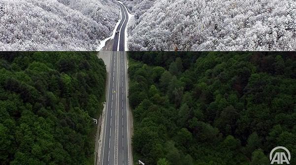 Kışla Yaz Aynı Karede (Foto Galeri)