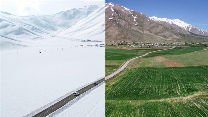 Kışla Yaz Aynı Karede (Foto Galeri)