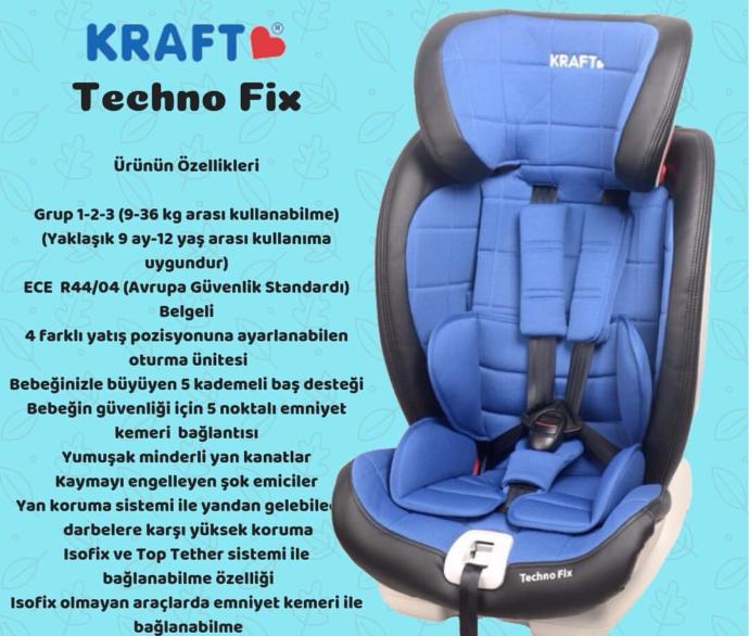 Kraft Techno Fix Çocuk Oto Koltuğunu Sizler İçin Değerlendiriyorum