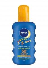Nivea Sun Çocuk Renkli Nemlendirici Güneş Spreyi Gkf 50+ 200Ml