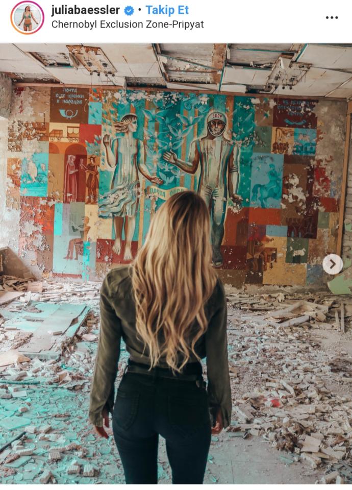 Instagram'ın Farklı Mekanlara Aç Bloggerlarının Chernobyl Temalı Pozları