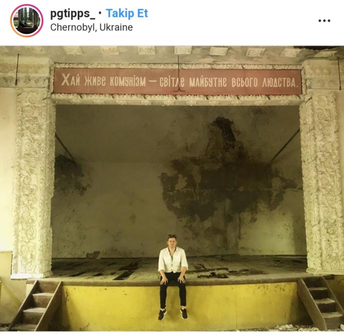 Instagram'ın Farklı Mekanlara Aç Bloggerlarının Chernobyl Temalı Pozları