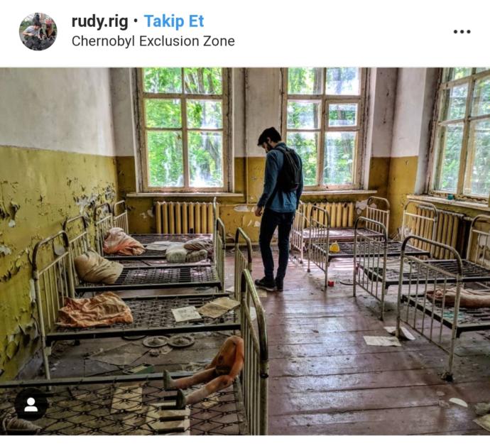 Instagram'ın Farklı Mekanlara Aç Bloggerlarının Chernobyl Temalı Pozları