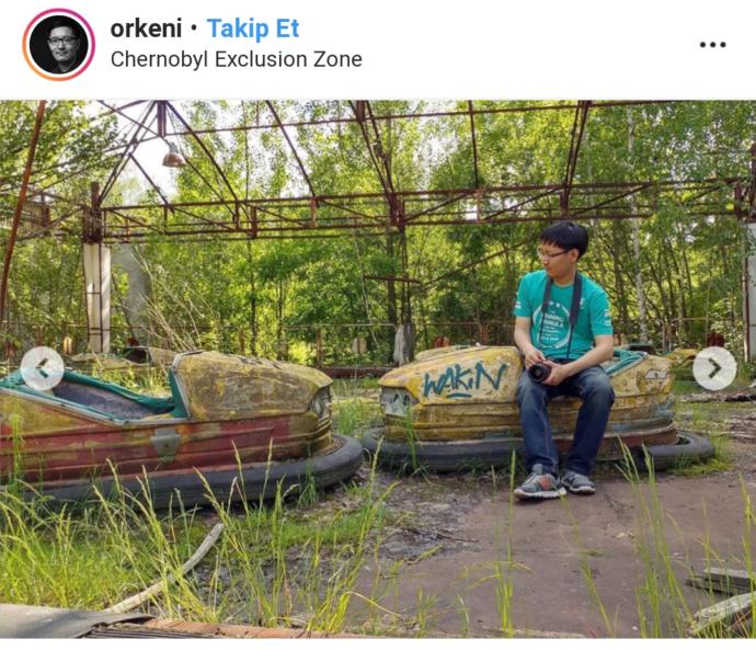 Instagram'ın Farklı Mekanlara Aç Bloggerlarının Chernobyl Temalı Pozları
