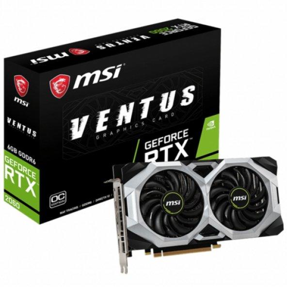 MSI RTX 2060 VENTUS 6G OC 6G GDDR6 192Bit