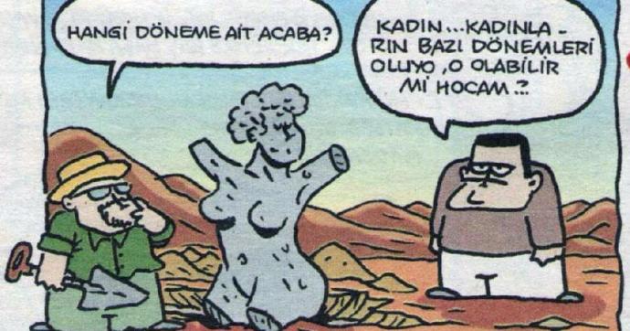 regl hijyen karikatür