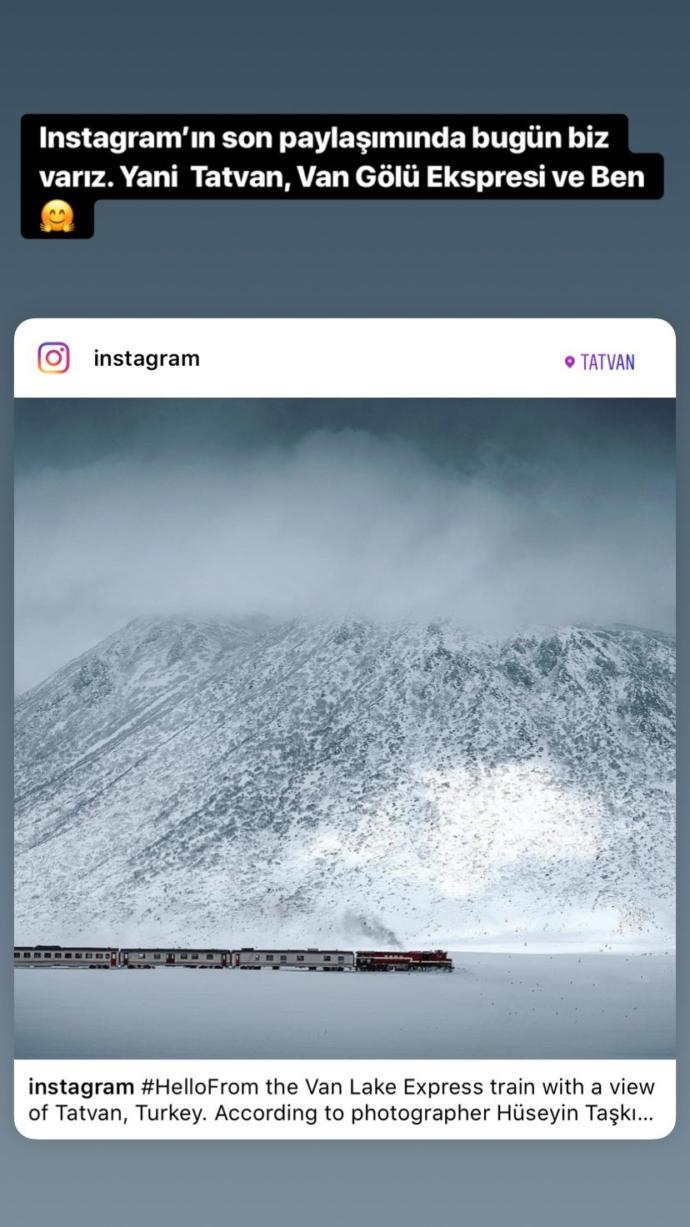 Instagram, Fotoğraf Sanatçısı Hüseyin Taşkın İmzalı Fotoğrafı Paylaştı (Van Gölü Ekspresi)