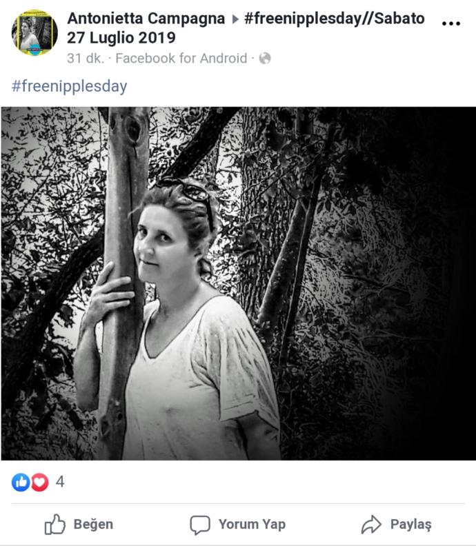 İtalya'da Garip Bir Gün: 27 Temmuz Memelere Özgürlük Günü ve #freenipplesday Başlıklı Facebook Paylaşımları