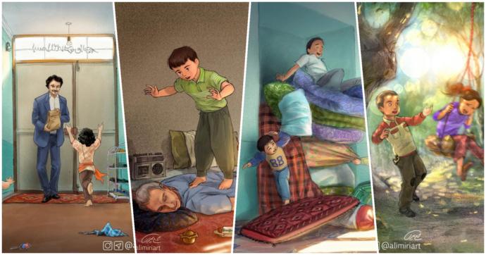 İranlı İllustratör Ali Miri'nin Bakınca