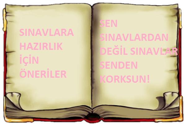 Sınavlara Hazırlık İçin Öneriler