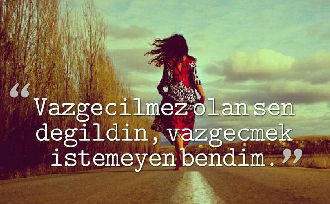 Sizdiniz vazgeçmek istemeyen.