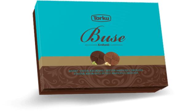 Torku Buse Krokanlı Antep Fıstık ve Fındık Madlen Çikolata 240 Gr