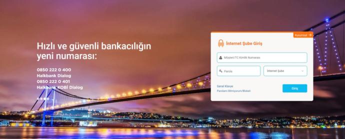 Bankaya giriş paneli