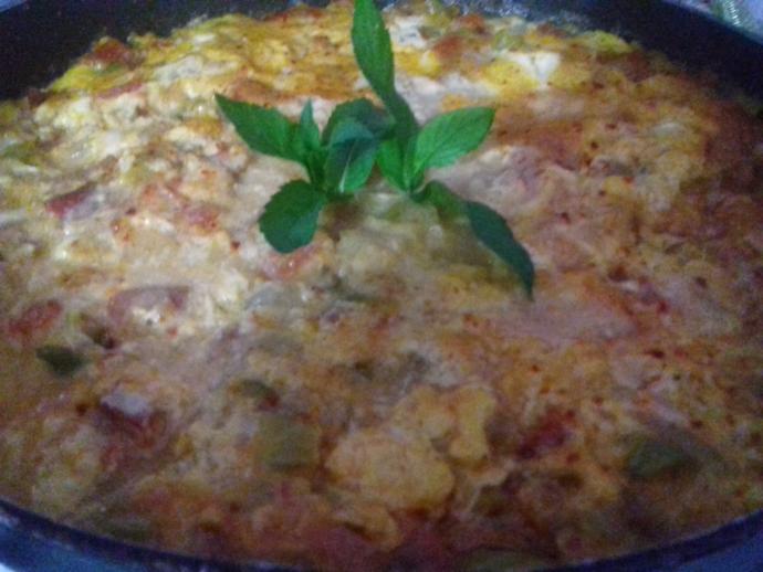 Domatesi İkiye Böldüm, En Güzel Menemeni Yaptım!
