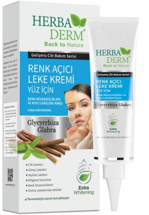 Herbaderm Yüz Beyazlatıcı Leke Kremi 60 ML