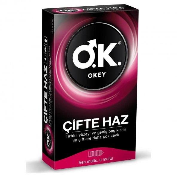 Okey Prezervatif Çifte Haz 10lu
