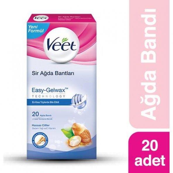 Veet Ağda Bandı (Hassas) 20li -  Easy Gel Wax Teknolojisi