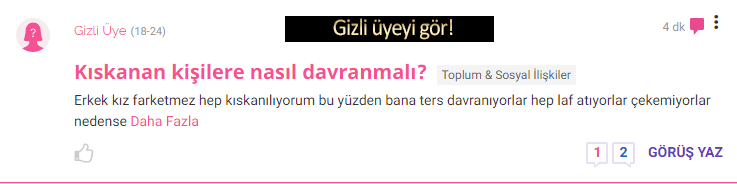 KizlarSoruyor'a 