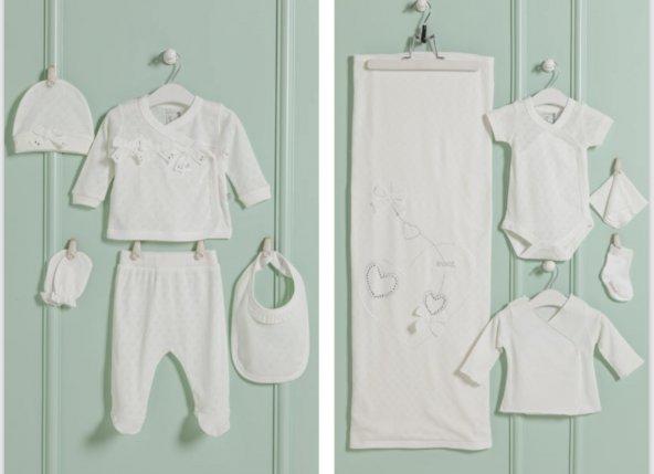 Caramell Kız Bebek Sweat 10'lu Hastane Çıkışı