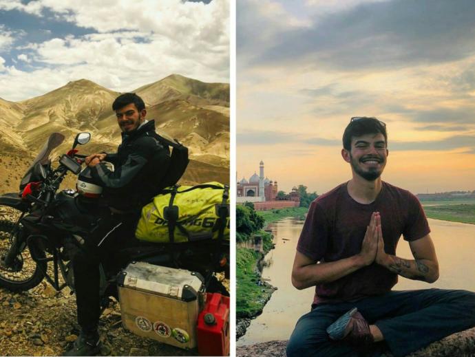 Türkiye'nin en genç motosikletli gezgini Tuna Duman