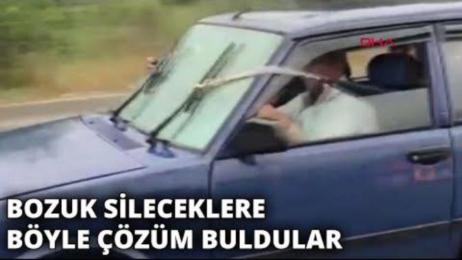 Yurdum İnsanından İnanılmaz Çözüm: Bozulan Silecekleri İplerle Kontrol Ettiler