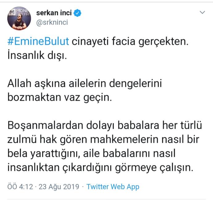 Emine Bulut'un Katledilişine Farklı Bir Tespit: İnci Sözlük Kurucusu Serkan İnci Tartışmaların Odağında