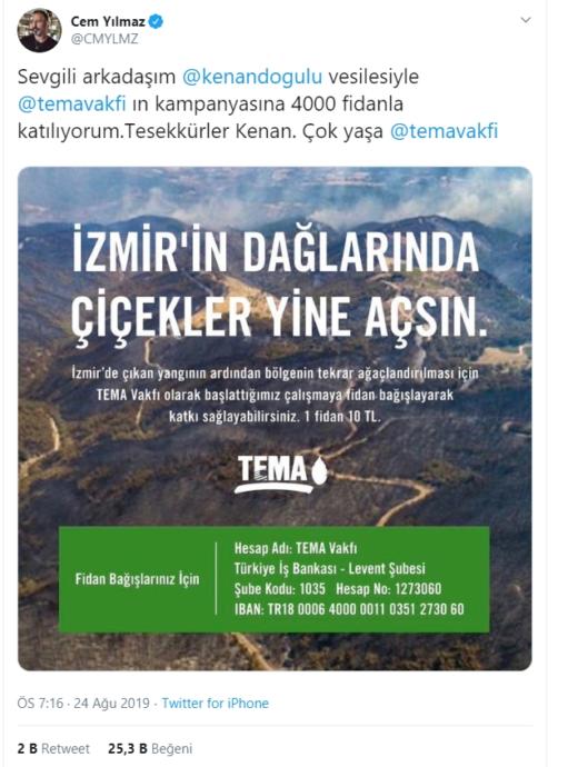 Cem Yılmaz Fidan Kampanyası Hakkında!