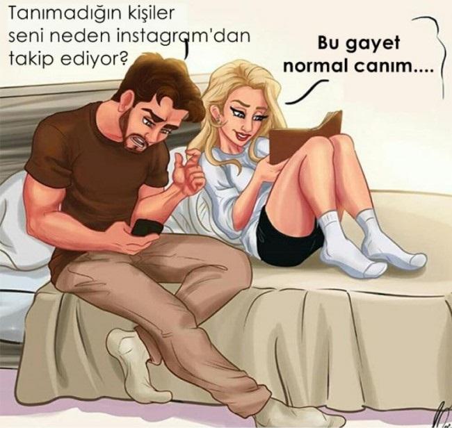 Aynı Evi Paylaşan Sevgililerin Yaşadığı Eğlenceli Anların Anlatıldığı Harika Çizimler!