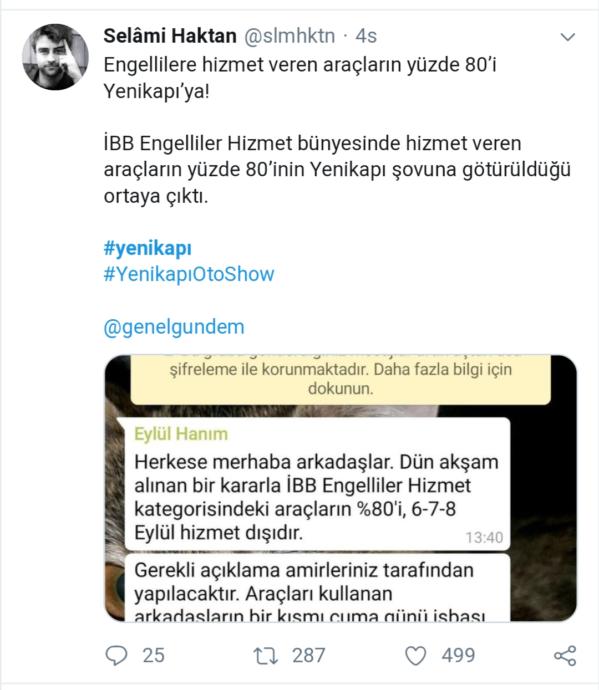 Twitter'ın Gündemi İsraf Hashtag: #yenikapı