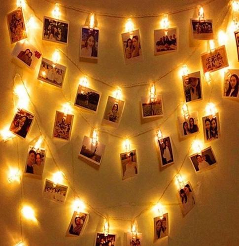Işık mandallı fotoğraf albümü