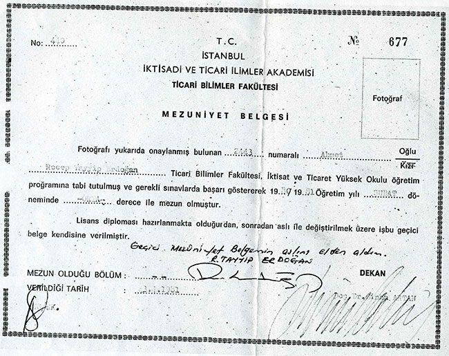 Cumhurbaşkanı Erdoğan'ın Tartışmaların Odağındaki Diploması!
