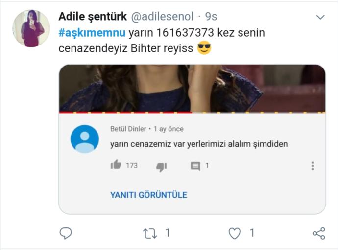 Aşk-ı Memnu'nun 10. Final Bölümünü Heyecanla Bekleyen Twitter Kullanıcılarının İlginç Tweetleri