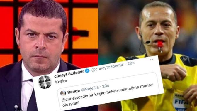 Galatasaray-Fenerbahçe Derbisi Sonrası Cüneyt Çakır Cüneyt Özdemir Oldu, Twitter'da Komik Diyaloglar Yaşandı!