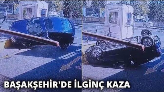 Başakşehir'deki İnanılmaz Kaza Anı Güvenlik Kamerasında