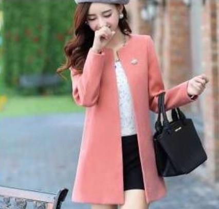 Japon style broşlu yavru ağzı ceket