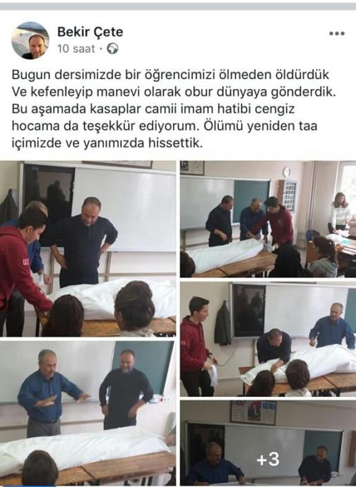 Din Dersinde Öğrencisini Kefenleyen Öğretmen Hakkında İnceleme Başlatıldı