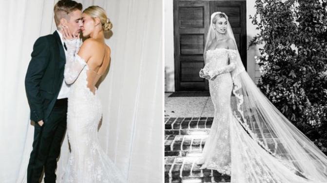 İşte Justin Bieber'ın Eşi Hailey Bieber'ın O Muhteşem Gelinliği!